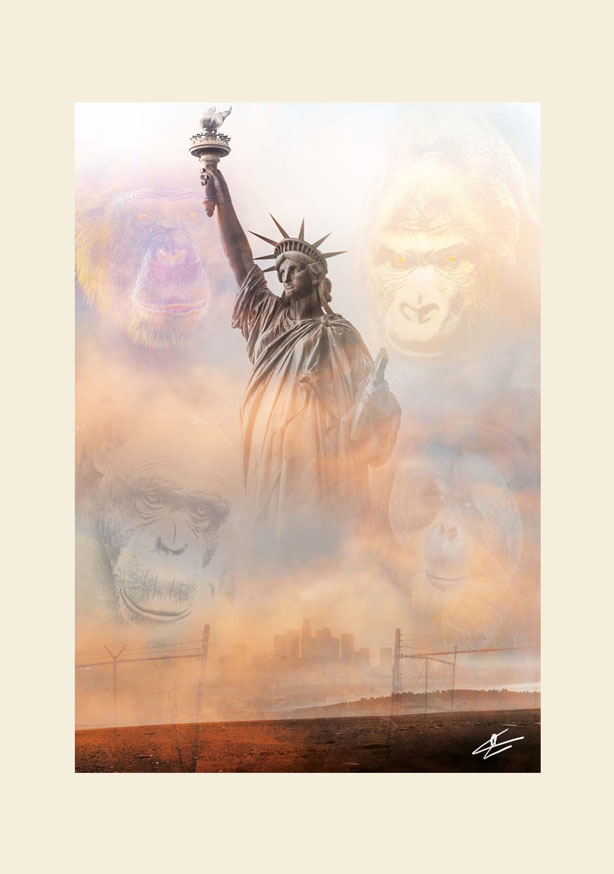 Interprétation graphique de Apes War